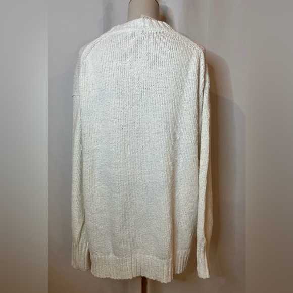 J.Crew Marina V-neck cardigan in white - Picture 6 of 7